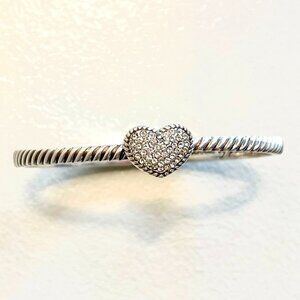 BRIGHTON CELESTIA HEART HINGED BANGLE